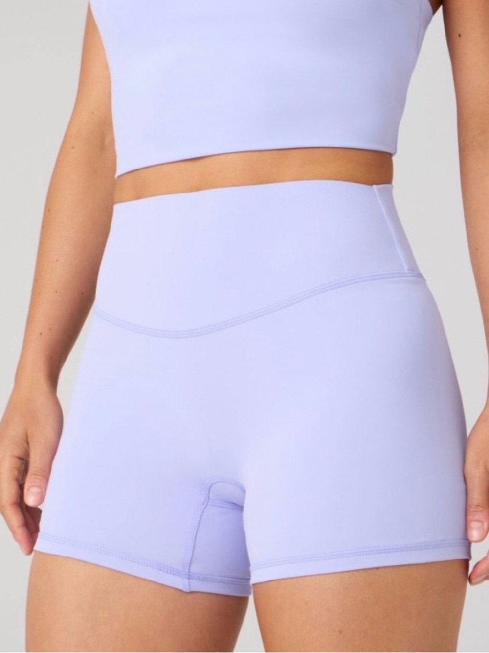 High-Waist Lilac (light) Women's Performance Shorts